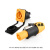 CNLINKO卡侬电源插头3芯显示屏音响防水航空电源连接器插头嘉博森 YF24型橙黑色插座