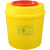 利器盒一次性锐器盒圆形废物盒医院诊所方形针头黄色小垃圾桶 圆形0.5升