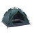 美消 户外野营便携式 弹簧速开全自动露营帐篷墨绿/双人+防潮垫