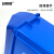 安赛瑞 摇盖垃圾分类垃圾桶 商用干湿分类垃圾桶 塑料摇盖式垃圾桶 环卫户外果皮垃圾桶 40L 蓝色 24360