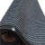 罗德力  PVC双条纹地垫  防滑地毯 耐磨复合底 宽2.0米整卷长15米 灰色