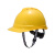 梅思安PE豪华型安全帽一指键帽衬白色针织吸汗带D型下颏带1顶可印字