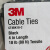 3M Cable Ties自锁固尼龙扎带CT4BK18-C美国进口Rosh UL认证 抗高低温耐酸碱抗老化【104mm*3mm 100个/包】