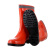 阿力牛 AX-072 反光中筒雨鞋 清洁工中帮雨靴环卫靴 劳保防水鞋工作鞋 中筒橙色 39码 