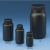 日本NIKKO亚速旺HDPE瓶试剂瓶塑料瓶方形/圆形遮光黑色遮光J角型瓶15-3011-55 圆形细口黑色 100ml