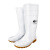 朗莱斯特工业水鞋 PVC耐酸碱劳保高筒雨靴LL-1-01 41码 白色 1双