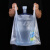 铸固 白色透明塑料袋 一次性外卖食品打包方便袋手提背心包装袋 经济款35*53cm100个
