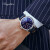 瑞士男表全自动机械表商务防水皮带日历手表男 全钢蓝面