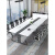 睿思峻博会议桌长桌桌椅组合钢架洽谈接待桌六人小型办公室会客桌的 1.6米*0.8米会议桌+4把椅子