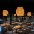 竹艺吊灯复古田园禅意茶室灯具创意个性灯笼餐厅饭店竹编藤艺灯罩 B直径40CM