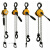 定制KACC牌迷你型手扳葫芦链式紧线器便捷式手搬葫芦手板手摇葫芦 原装1.5吨*1.5米