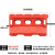 新料1.2塑料三孔水马围挡围栏防撞桶护栏隔离墩市政护栏交通设施市政道路2米移动注水施工路障移动挡板 14斤红色吹塑三孔水马1400*800