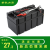 电池盒子电动车三轮车48V60V20A32A手提通用移动改装电瓶空盒外壳 黑色60V20A三横两竖摆放电池盒