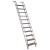 不锈钢梯子 阁楼楼梯 登高爬梯 加厚多功能工业户外踏步梯子 4踏步1.25米长