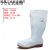 双星卫生靴白色雨鞋厂专用工作雨靴防滑防油劳保水鞋胶鞋 219女不加棉款 标准码 39