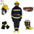 东安（DA）3C认证消防服5件套17款消防战斗服170#/14款头盔/手套/腰带/消防靴44定做1套