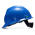 梅思安/MSA V-Gard标准型PE V型安全帽工地建筑工程防砸防冲击头盔 超爱戴帽衬带下颚带 可定制 红色