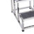 稳斯坦 W7176 加厚不锈钢防滑多用脚踏凳 实验室检查床台阶梯凳 三层47*67.5*69