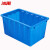 冰禹 BY-3043 蓝色加厚塑料水箱 长方形物流周转箱 160款745*540*445mm