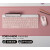 K580粉色无线蓝牙键盘静音键盘办公游戏 粉色-办公套装K580+M650-M