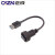 USB3.0防水插头IP67 IP68双头PCB焊板双母头插座户外带线连接器 USB 3.0母/公带线板后插座(螺纹 不接线