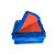 锦安行JCH-PEB-2-17 PE红蓝防雨篷布 工业加厚彩条布防雨布雨棚布帆布 8x20m 红蓝色 厚0.2mm 克重135g/m²