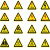 京采无忧 CND16-10张 标识牌 8X8cm三角形安全标签配电箱标贴闪电标签高压危险标识