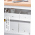 日式桌面收纳盒可移动厨房橱柜直角收纳筐塑料玩具收纳整理箱 浅型收纳盒-无盖【白色9.6L】 白色收纳盒