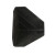 海斯迪克 塑料三面护角 快递纸箱护角 家具保护角 黑色 60mm 200个 H-135