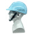 轻型PE防撞帽 透气轻便型安全帽车间轻薄防撞帽可印刷工厂车间帽 浅蓝色（重量约220克）