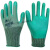 劳保工作手套A688优耐保涂胶挂胶耐磨防滑防油透气防护 绿色 12双A678绿 L