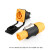 CNLINKO卡侬电源插头3芯显示屏音响防水航空电源连接器插头嘉博森 YF24型橙黄色套装