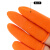 手指套防滑加厚橙色护指耐磨乳胶橡胶防护点钞保护劳保胶手指头套 橙色防滑[M/中码 ]100只装