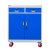 重型工具柜铁皮柜车间用双开门加厚文件柜移动储物柜多功能工具柜定制 (蓝色) 内四层板