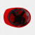 红星安贝尔安全帽新国标ABS防砸透气工业头盔电力工程工地建筑施工抗冲击 红色透气款