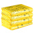 谋福1193 加厚黄色垃圾袋背心式塑料袋黄色废物垃圾袋（50升70*80手提式   50只装 ）