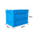 连和（uni-silent）LH-6040265C 蓝色带盖折叠式周转箱 600*400*265mm