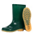 宇禄九州YC-063绿色中筒款耐磨防滑防水劳保胶鞋防汛雨鞋雨靴