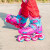 乐秀（ROADSHOW） 乐秀RX1S滑轮鞋儿童溜冰鞋男女旱冰鞋滑冰鞋大小可调 蓝绿原厂护具套装 S小码(28-31适合3-7岁)