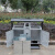 户外垃圾桶冲孔针孔分类小区果壳公园景区环卫室外工业镀锌垃圾箱 优质镀锌板 1.0厚度