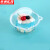 京洲实邦【小猫头加厚款100个】一次性塑料透明蛋糕包装盒ZJ-0403