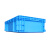 欧曼 周转箱物流箱塑料箱收纳储物箱物流筐加厚EU箱600*400*148MM蓝色 不含盖