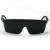 冰禹 BYC-102 电焊眼镜 伸缩腿劳保防护护目镜 黑架黑镜片(12个装)