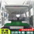 QH夹布塑胶板工业铺地面加线货车厢胶皮耐磨夹线无味绝缘橡胶垫片 绿色5mm1.2米宽x10米一面光/一面贴布3层布