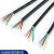 耐高温多芯电缆线软硅橡胶护套线电源线导线铜芯YGC5 8芯 0.5平方 5X1平方 外径9.7MM 10m