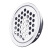 橱柜不锈钢透气孔装饰盖圆形黑色散热排气孔通气孔柜子透气网白色 双面-开孔-35mm 钢色（2只）