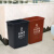 庄太太 【40升黑色干垃圾】上海摆盖分类垃圾桶加厚小区物业垃圾桶干湿有害垃圾分类桶新料桶