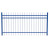 禹盛吉工户外锌钢护栏-单位：米-20米起批-5天发货 1.5米高3横梁蓝白普通款
