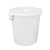 舒蔻(Supercloud)大水桶塑料储水桶带盖酒店环卫物业垃圾桶大白桶 100L白色