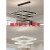 智能客厅灯D吊灯简约现代餐厅灯精灵卧室大气网红灯具 (白色款)三层40-60-80 无极遥控
